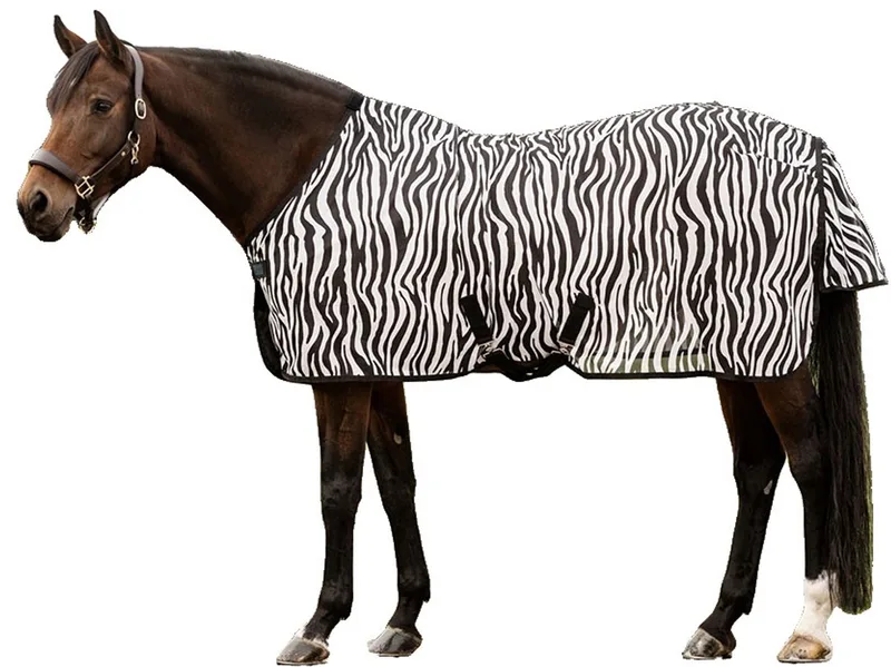 Zebra Surcingles Anti-vliegendeken Wit 155 cm by Waldhausen in Black, White – product photo