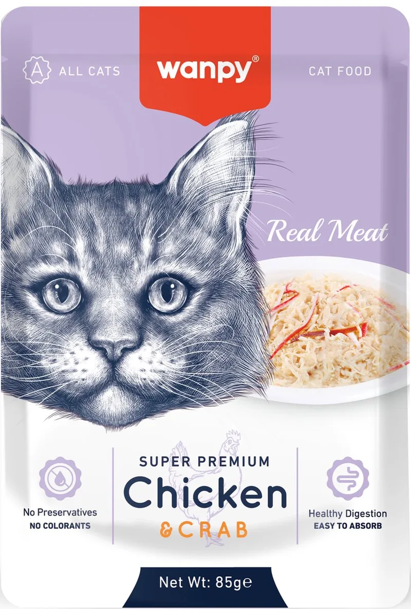 Fillet in Jelly - Kip & Krab - Super Premium - Kattenvoer - Natvoer de Wanpy – photo produit
