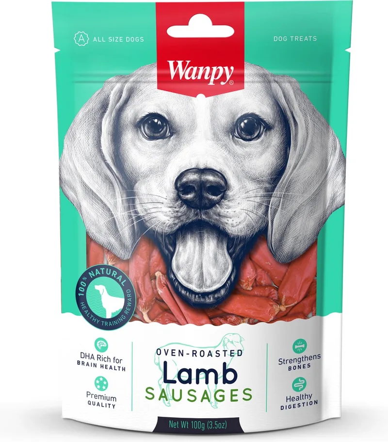 Hondensnack Wanpy - Natuurlijke Lam - Eiwitrijke Beloningssnack 100gr de Wanpy – photo produit