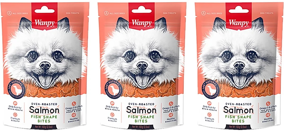 Hondensnacks Wanpy - Zalm 100g - 3 stuks - Voordeelset von Wanpy – Produktfoto