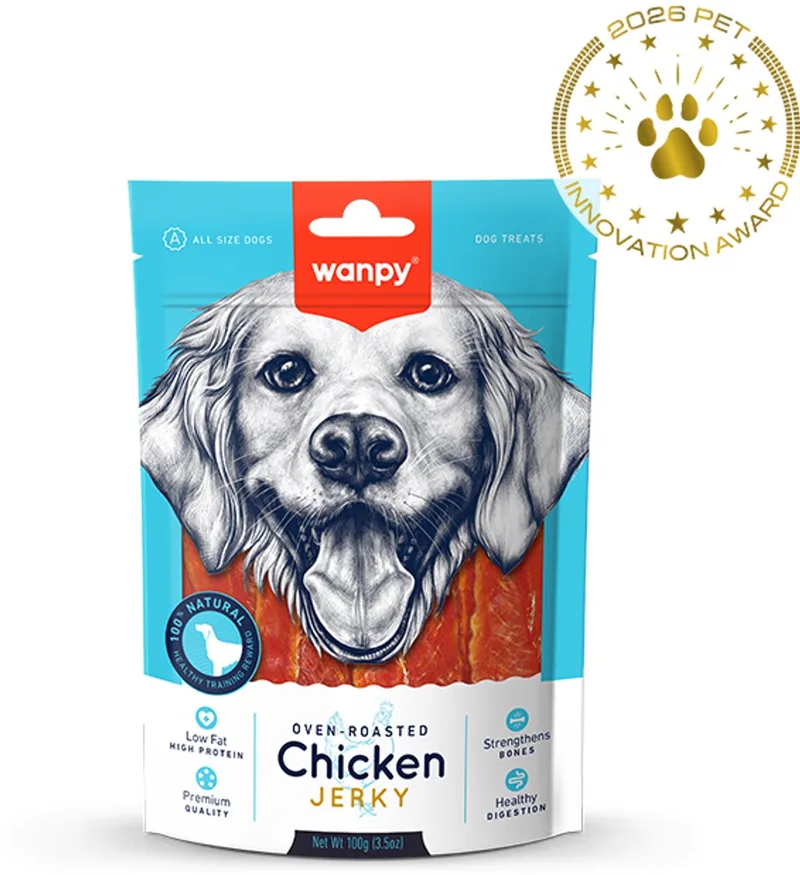 Kip Jerky Hondensnack by Wanpy – product photo