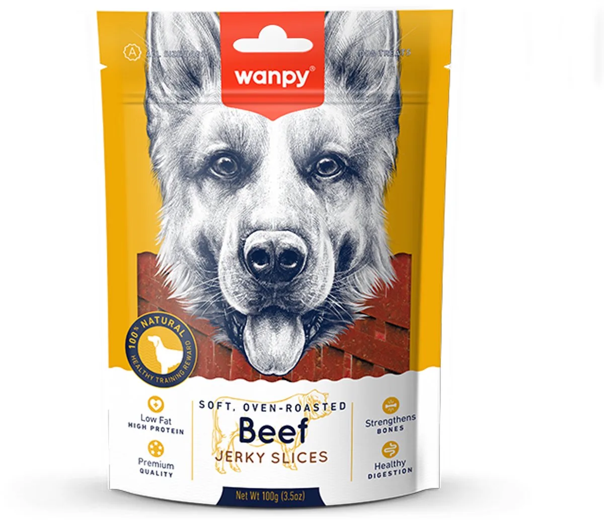 Zachte Rundvlees Jerky Plakjes 3x 100 gram de Wanpy – photo produit