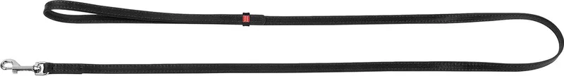 Glamour Hondenriem / Hondenlijn - Leder - XS - Breedte: 12 mm - Lengte: 122 cm by Waudog in Black – product photo