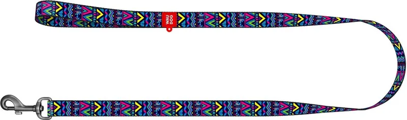 Indie Hondenlijn / Hondenriem - Nylon - Multi Colour - Breedte: 15 mm - Lengte: 122 cm by Waudog in Multicolour – product photo