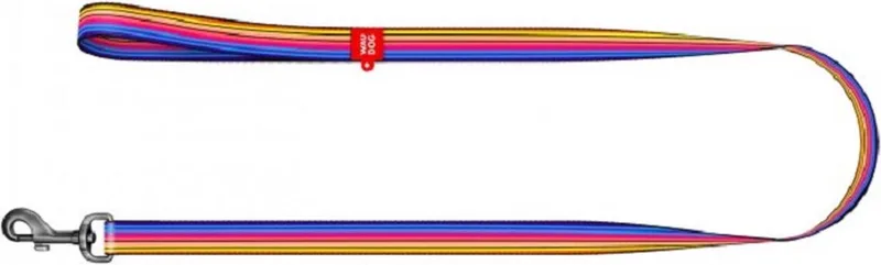 Line Hondenlijn / Hondenriem - Nylon - Multi Colour - Breedte: 1,5 cm - Lengte: 122 cm - Geschikt voor middelgrote honden von Waudog in Mehrfarbig – Produktfoto
