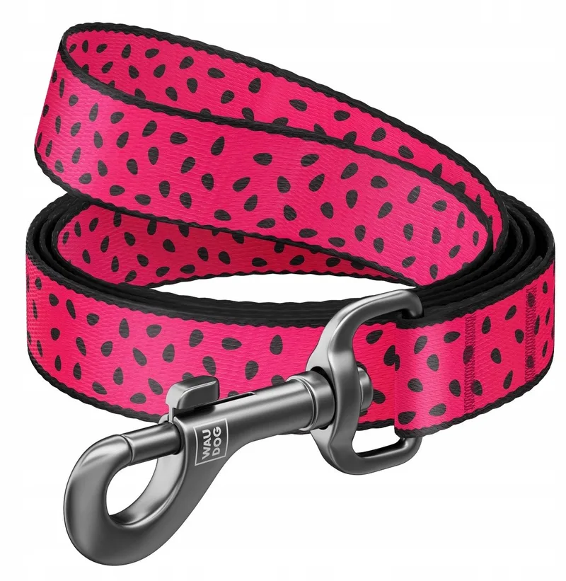 Nylon Hondentuig 'Watermeloen' M - 20mm x 122cm de Waudog – photo produit
