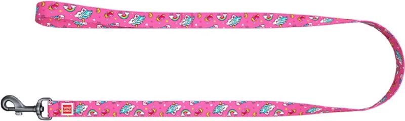Unicorns Hondenlijn / Hondenriem - Nylon - Breedte: 25 mm - Lengte: 122 cm - Geschikt voor grote honden de Waudog en Rose – photo produit