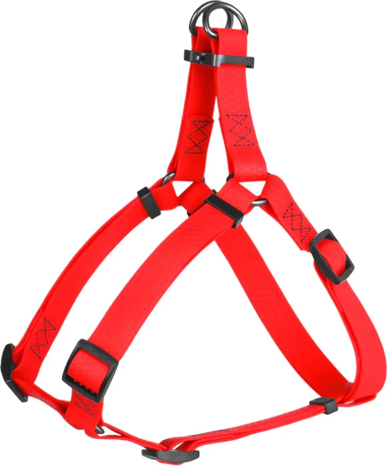 Waterproof Harnas / Hondentuigje - Collartex - Breedte 25 mm - Borstomtrek 60 - 90 cm (GELIEVE ALVORENS BESTELLEN OPMETEN) de Waudog en Rouge – photo produit