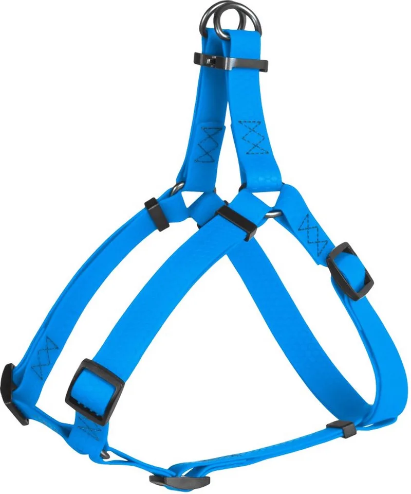 Waterproof Harnas / Hondentuigje - Collartex - Breedte 25 mm - Borstomtrek 60 - 90 cm (GELIEVE ALVORENS BESTELLEN OPMETEN) by Waudog in Blue – product photo