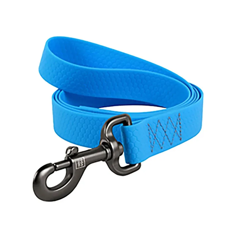 Waterproof Hondenlijn / Hondenriem - Collartex - Breedte 15 mm - Lengte 122 cm - Geschikt voor middelgrote honden de Waudog en Bleu – photo produit 2 sur 2