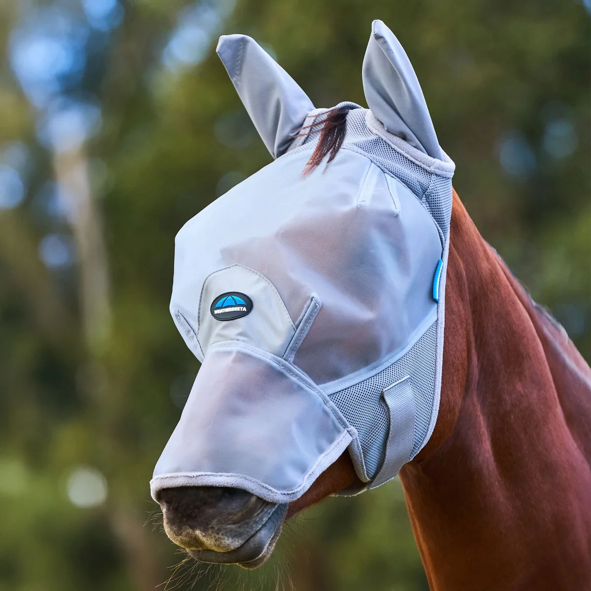 Comfitec Fijn Gaas Vliegenmasker Met Oren & Neus - Grijs - Large från WeatherBeeta – produktbild