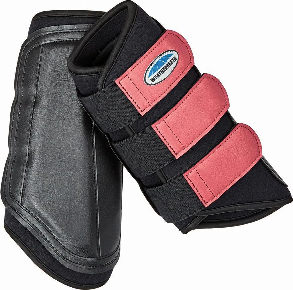 Paarden Beenbeschermers - Single Lock - 2 Stuks - Paradise Pink Full från WeatherBeeta i Svart – produktbild