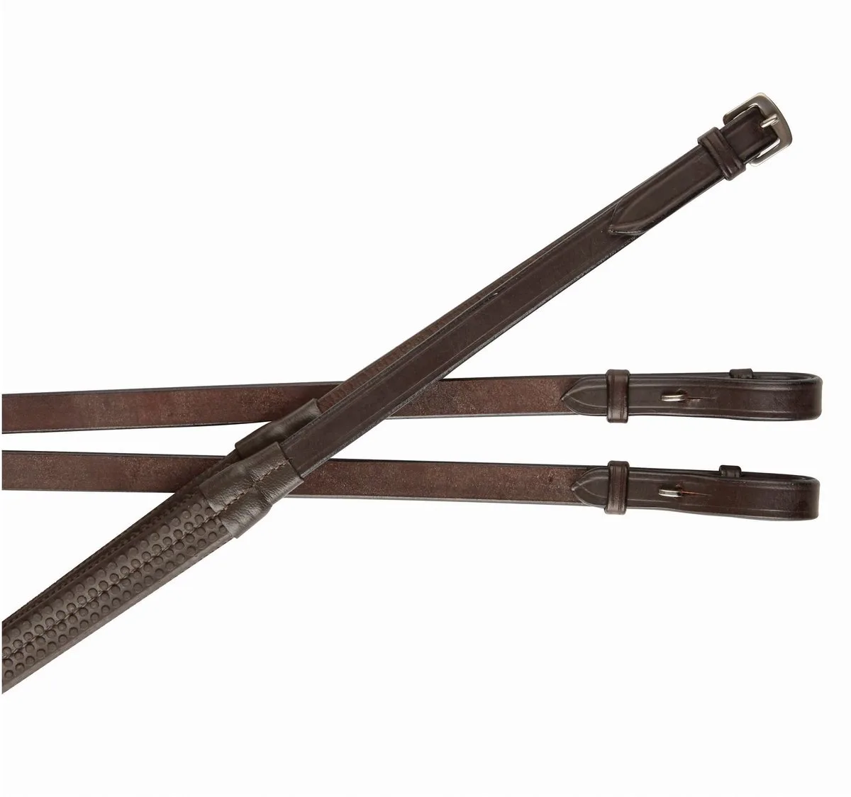 Rubberen paardenteugels Weatherbeeta Collegiate IV de WeatherBeeta en Marron – photo produit