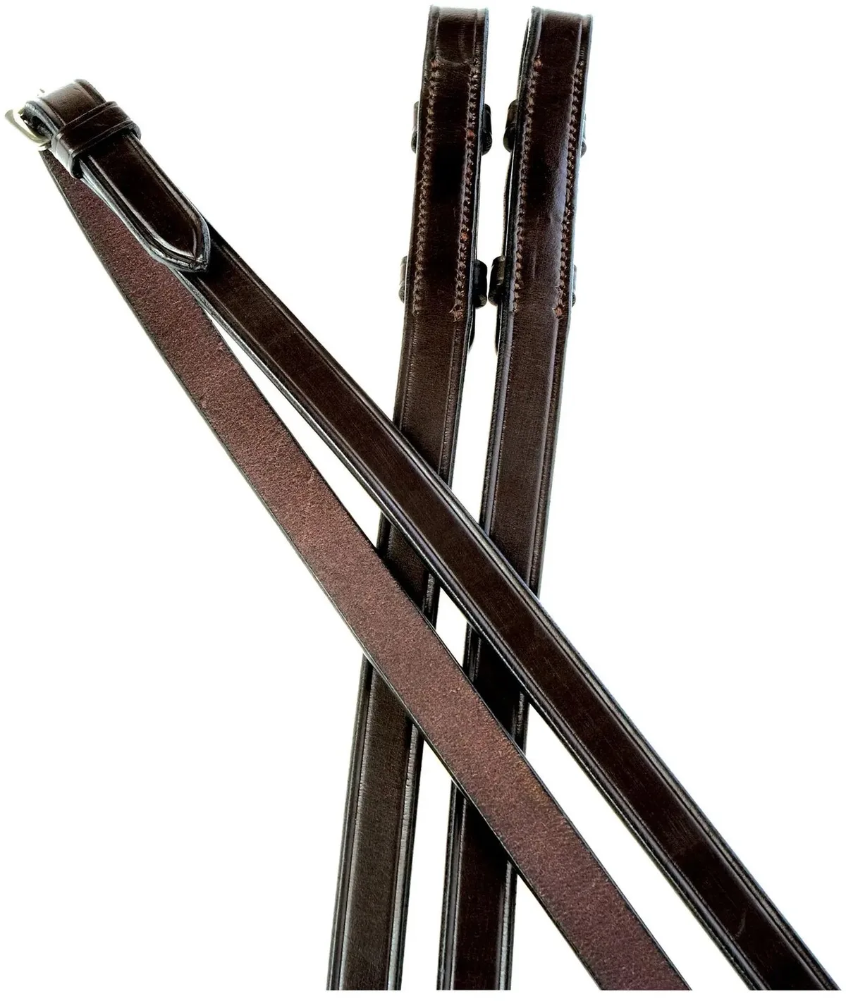 Teugels voor paarden Weatherbeeta Collegiate Plain IV van WeatherBeeta in Bruin – productfoto