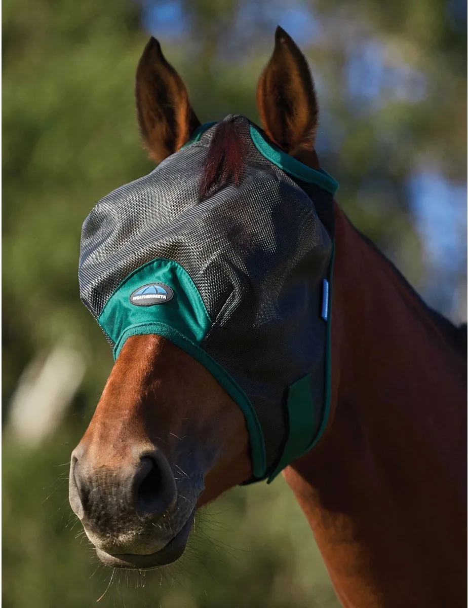 Vliegenmasker Weatherbeeta Comfitec Durable Mesh Zwart-groen | Maat: Shetland - SHETLAND de WeatherBeeta – photo produit