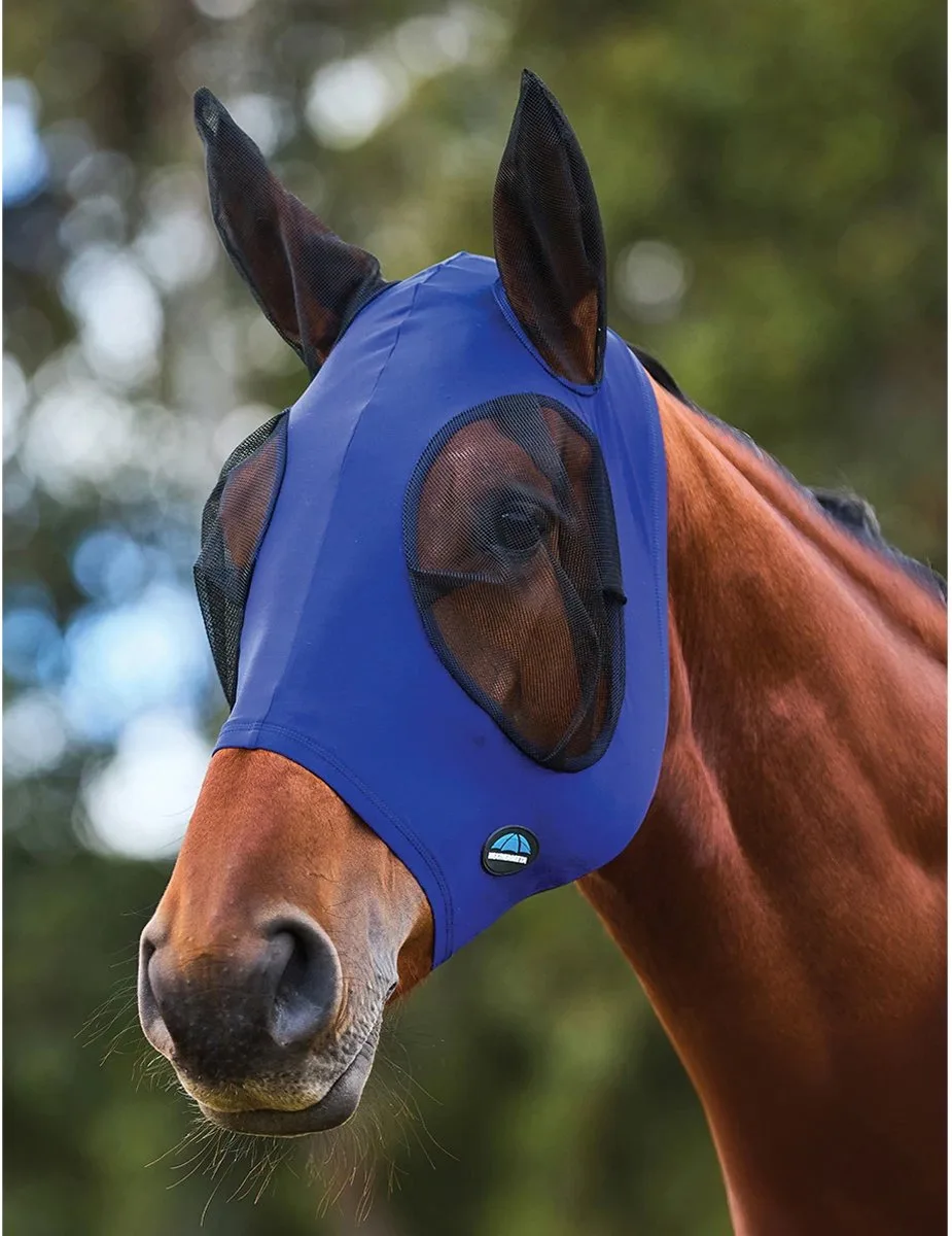 Vliegenmasker Weatherbeeta Comfitec Stretch Met Oren Blauw-zwart - FULL de WeatherBeeta – photo produit