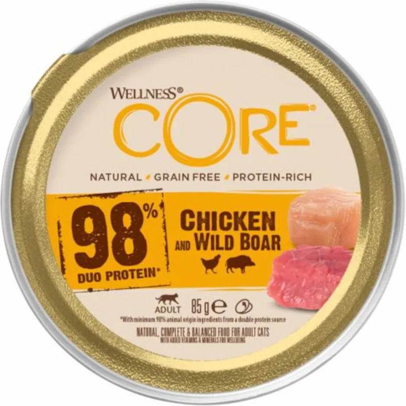 12x Wellness Core Kattenvoer 98% Recipe Kip - Zwijn 85 gr by Wellness Core – product photo