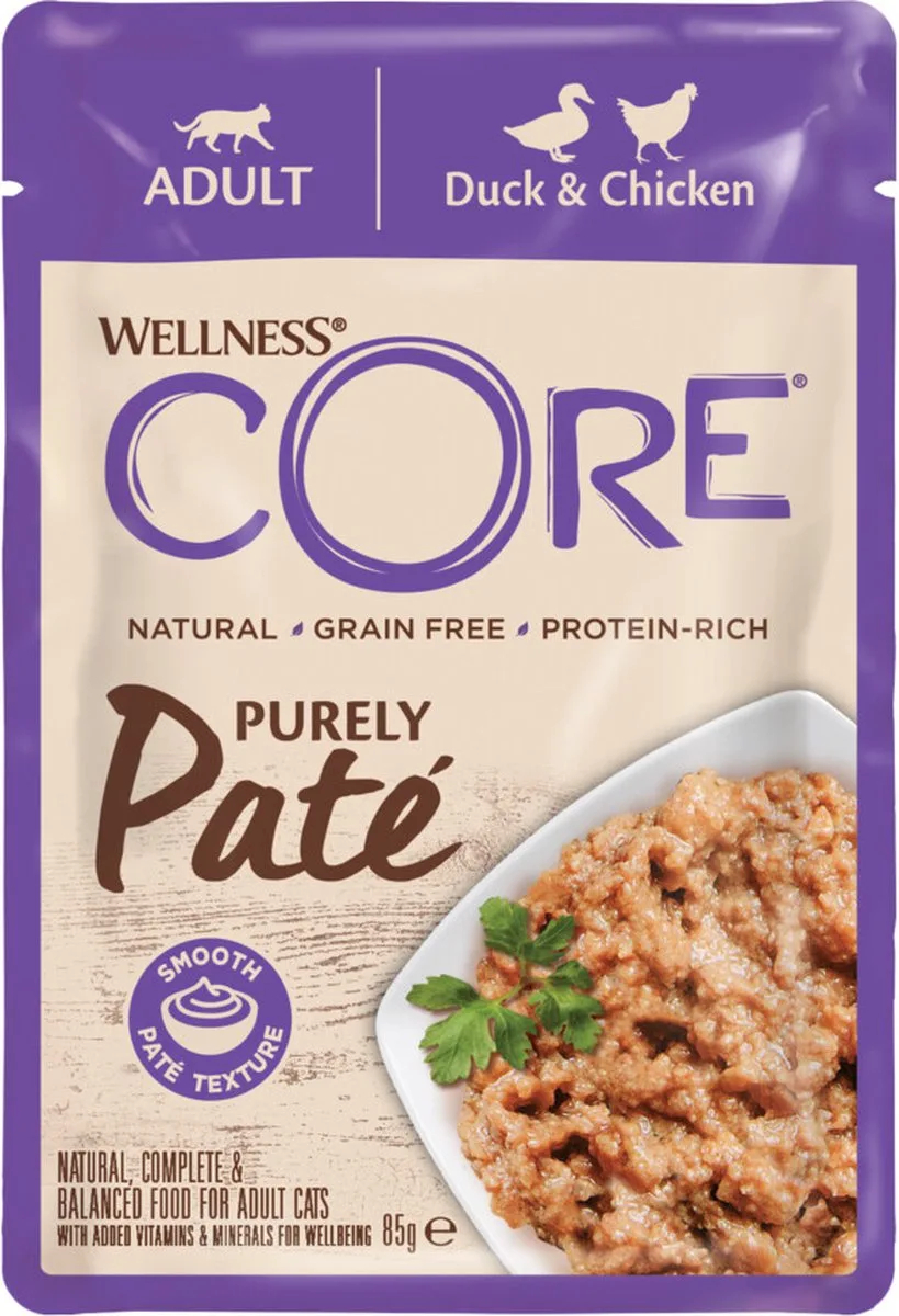 8x Wellness Core Purelypate Duck & Chicken 85 gr van Wellness Core – productfoto