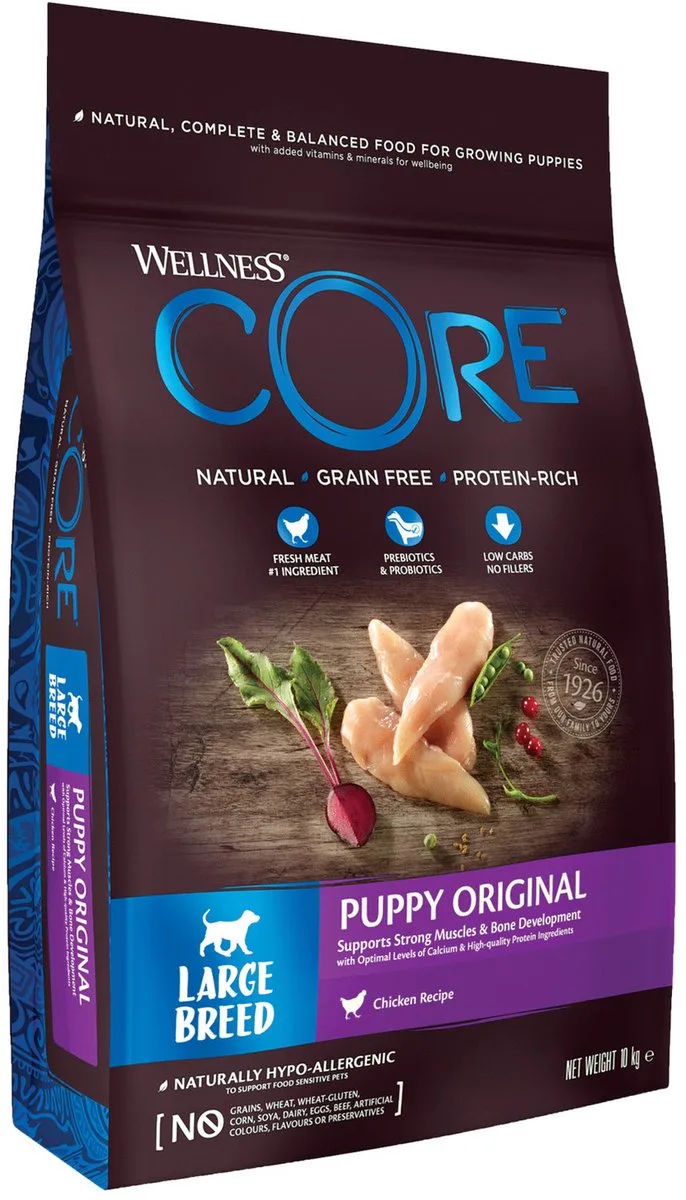 Grain Free Large Breed Puppy Kip - Hondenvoer - 10 kg de Wellness Core – photo produit