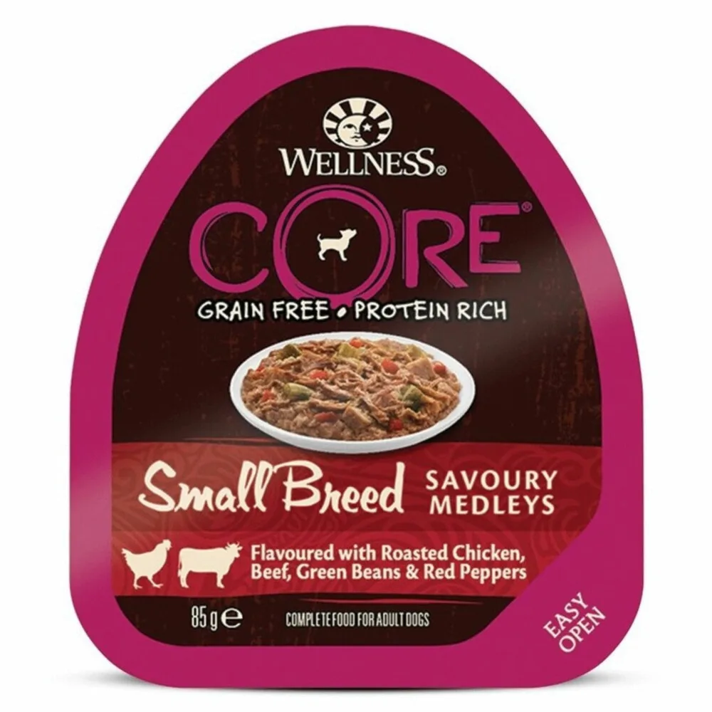 Hondenvoer Small Savoury Medleys Kip - Rund 85 gr från Wellness Core – produktbild