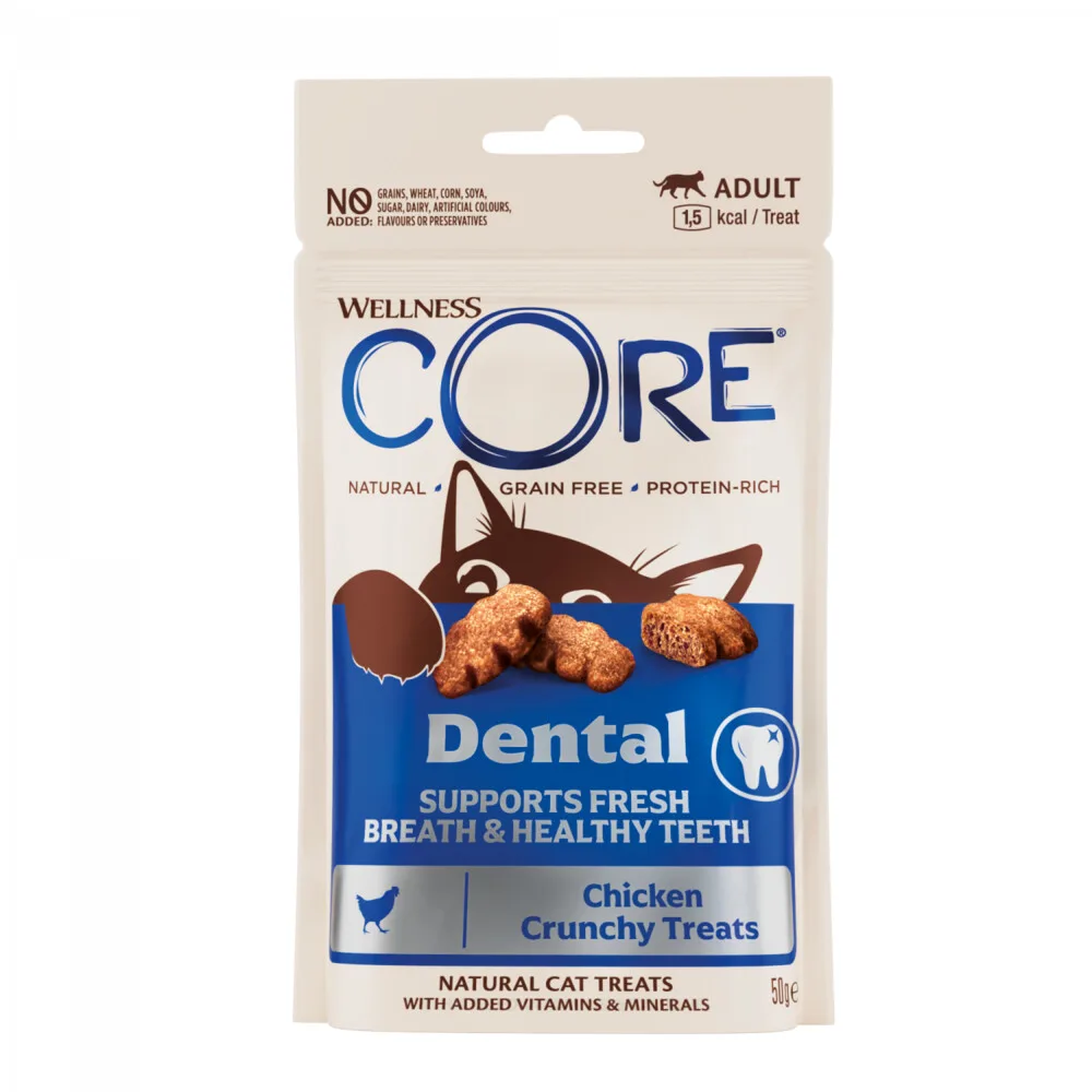 Kattensnack Dental - Kip 50 gr van Wellness Core – productfoto