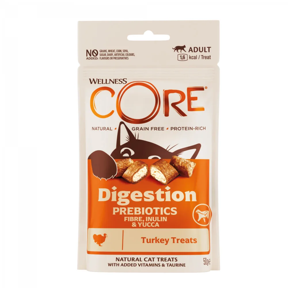 Kattensnack Digestion - Kalkoen 50 gr van Wellness Core – productfoto