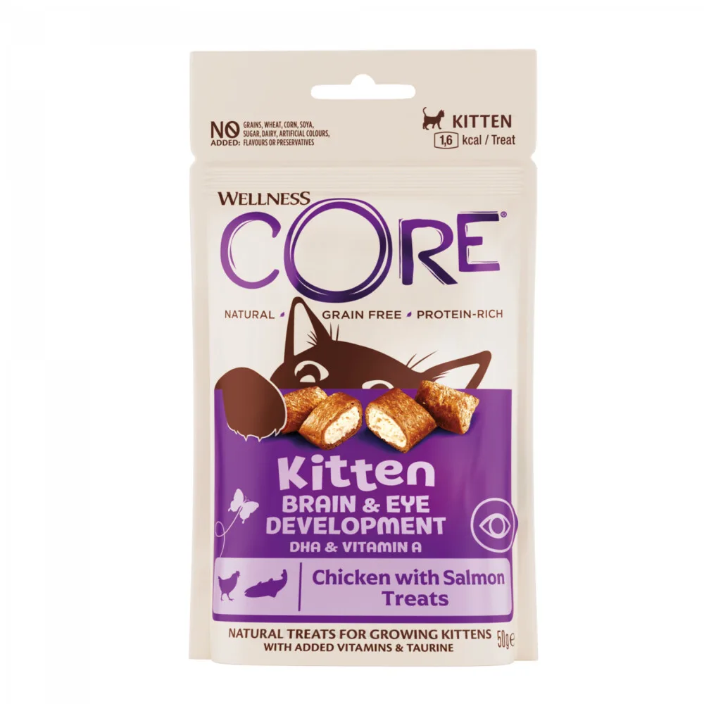 Kattensnack Kitten - Kip & Zalm 50 gr by Wellness Core – product photo