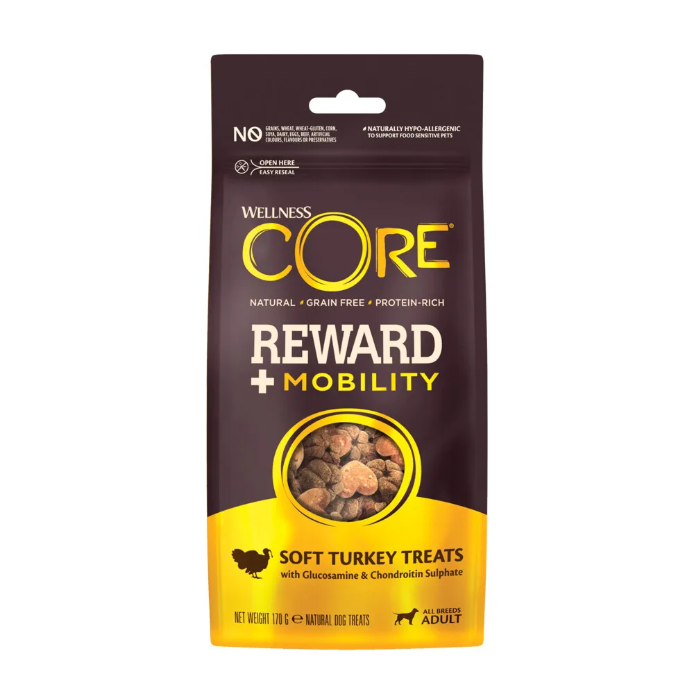 Reward+ Treats Turkey Mobility 170 gr von Wellness Core – Produktfoto