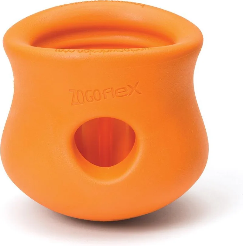Toppl Zogoflex - Sterk Honden Speelgoed - Slowfeeder - Large - 10 cm by West Paw in Orange – product photo