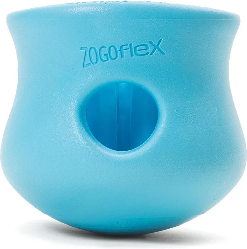 Toppl Zogoflex - Sterk Honden Speelgoed - Slowfeeder - Large - 10 cm by West Paw in Blue – product photo