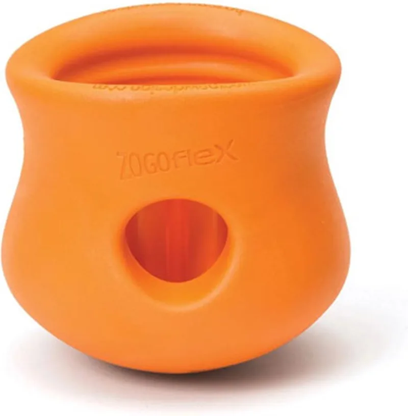 Toppl Zogoflex - Sterk Honden Speelgoed - Slowfeeder - Small - 8 cm de West Paw en Orange – photo produit