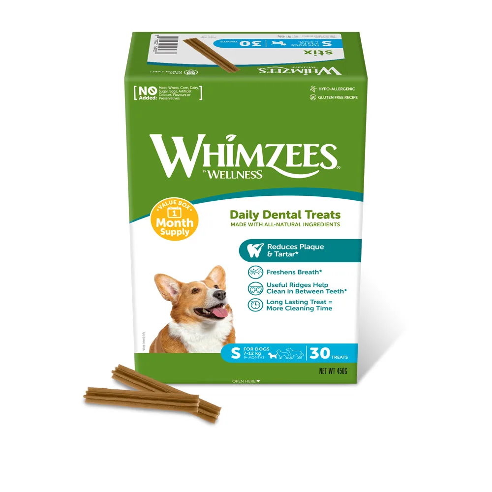 450 g Whimzees Monthly Stix Box maat S hondensnacks by Whimzees – product photo