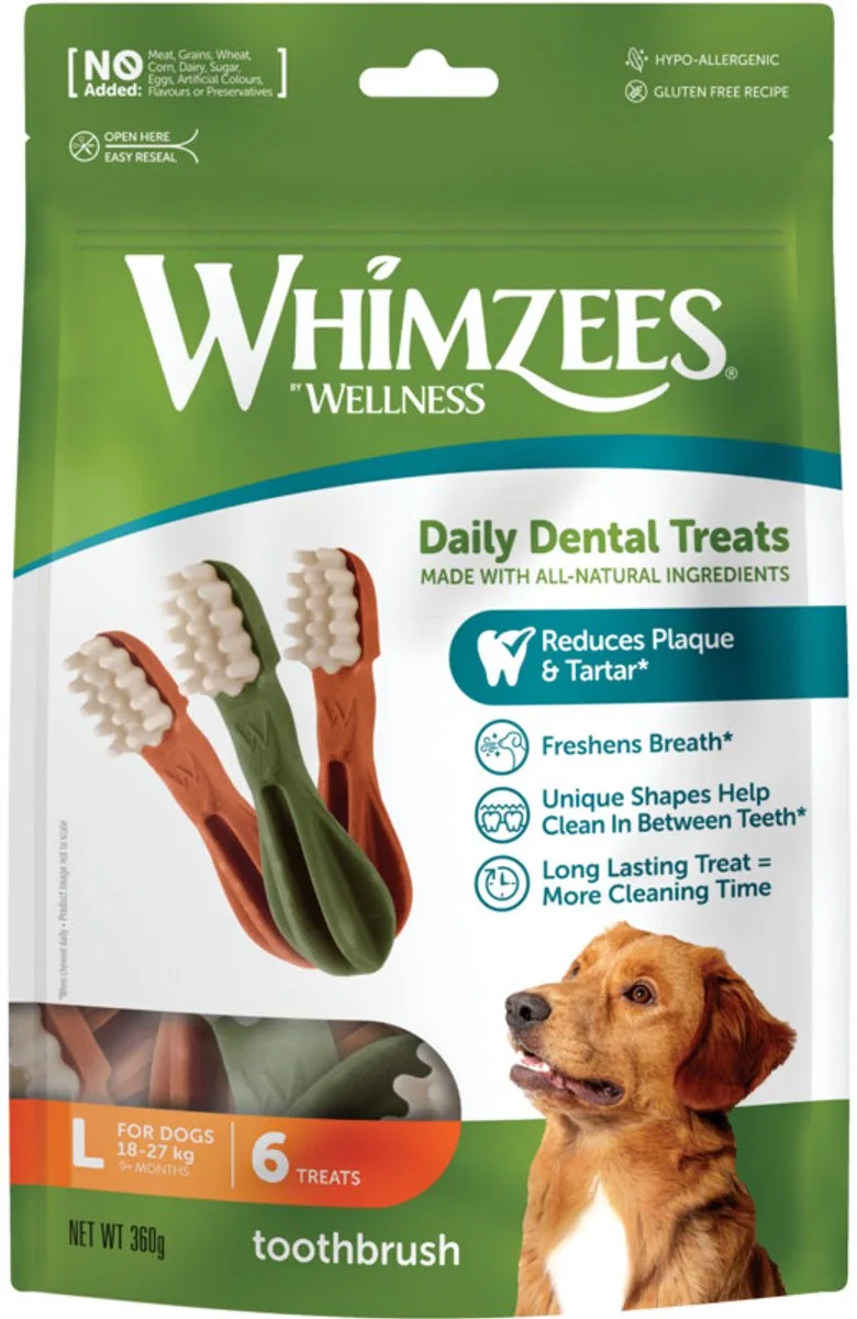 Toothbrush L Imbiss 6 Stücke von Whimzees – Produktfoto