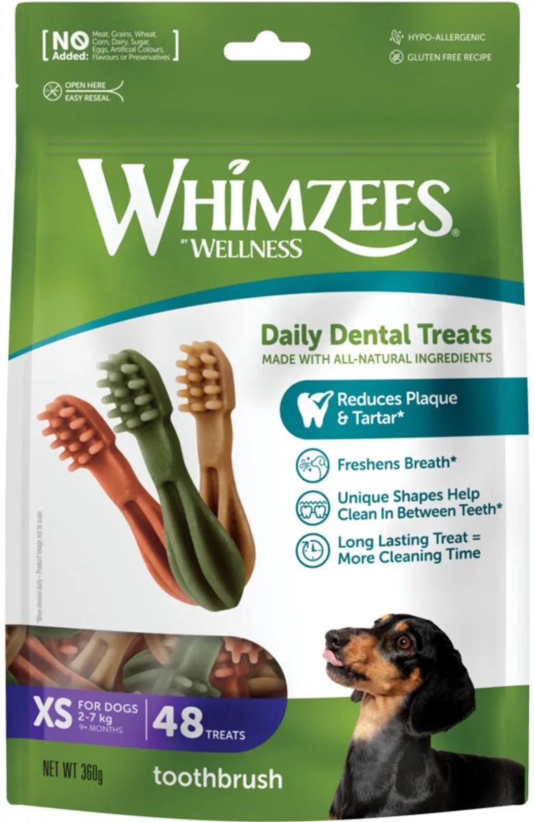 6x Whimzees Tandenborstel XS 48 stuks de Whimzees – photo produit