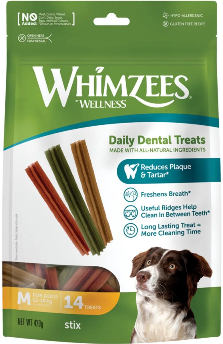 6x Whimzees Value Bag Stix Medium 14 stuks von Whimzees – Produktfoto