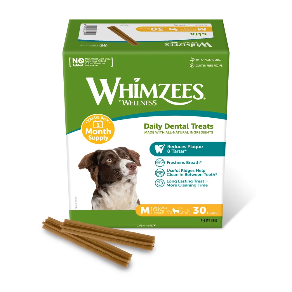 900 g Whimzees Monthly Stix Box maat m hondensnacks by Whimzees – product photo