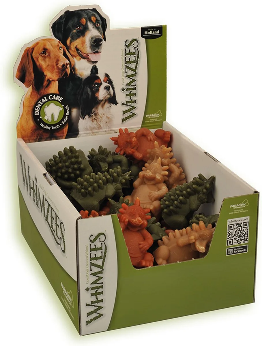 Egel L - Kauwsnacks - Hond - 7,6cm - 30st (doos) de Whimzees – photo produit