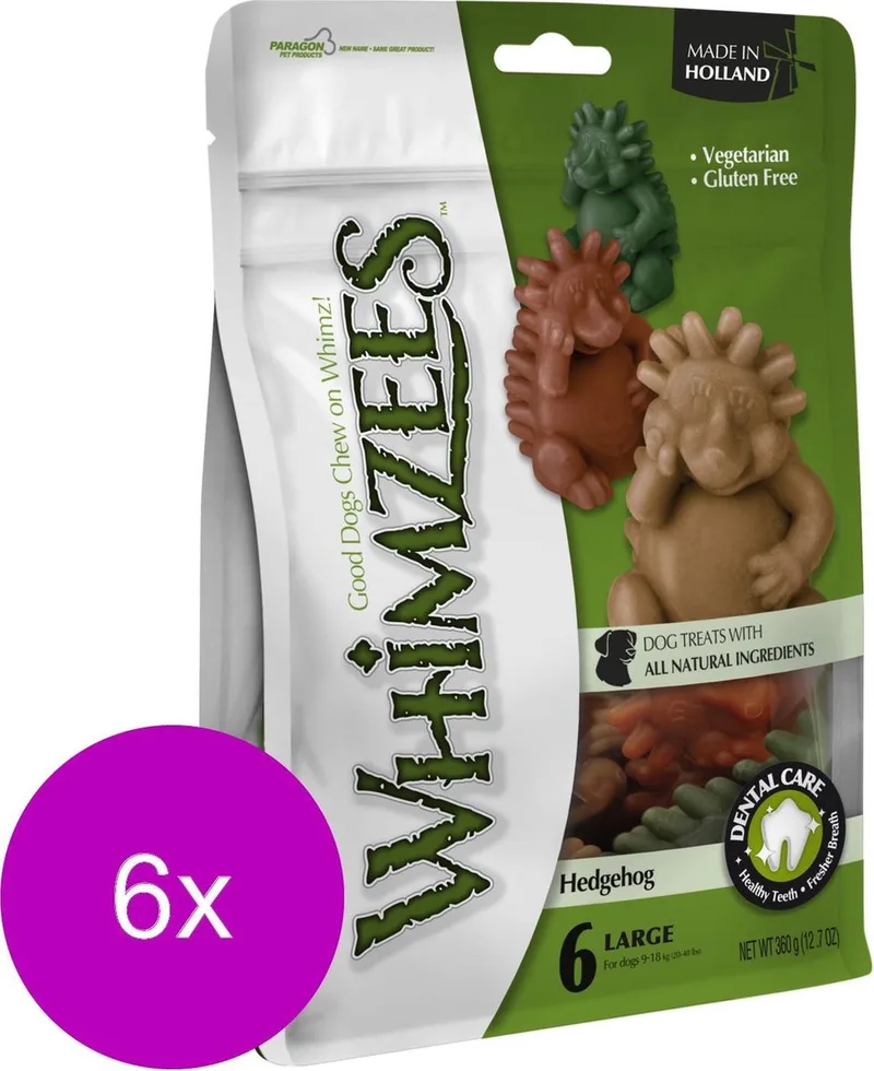 Egel Large - Hondensnacks - 6 x 6x7.6 cm by Whimzees – product photo