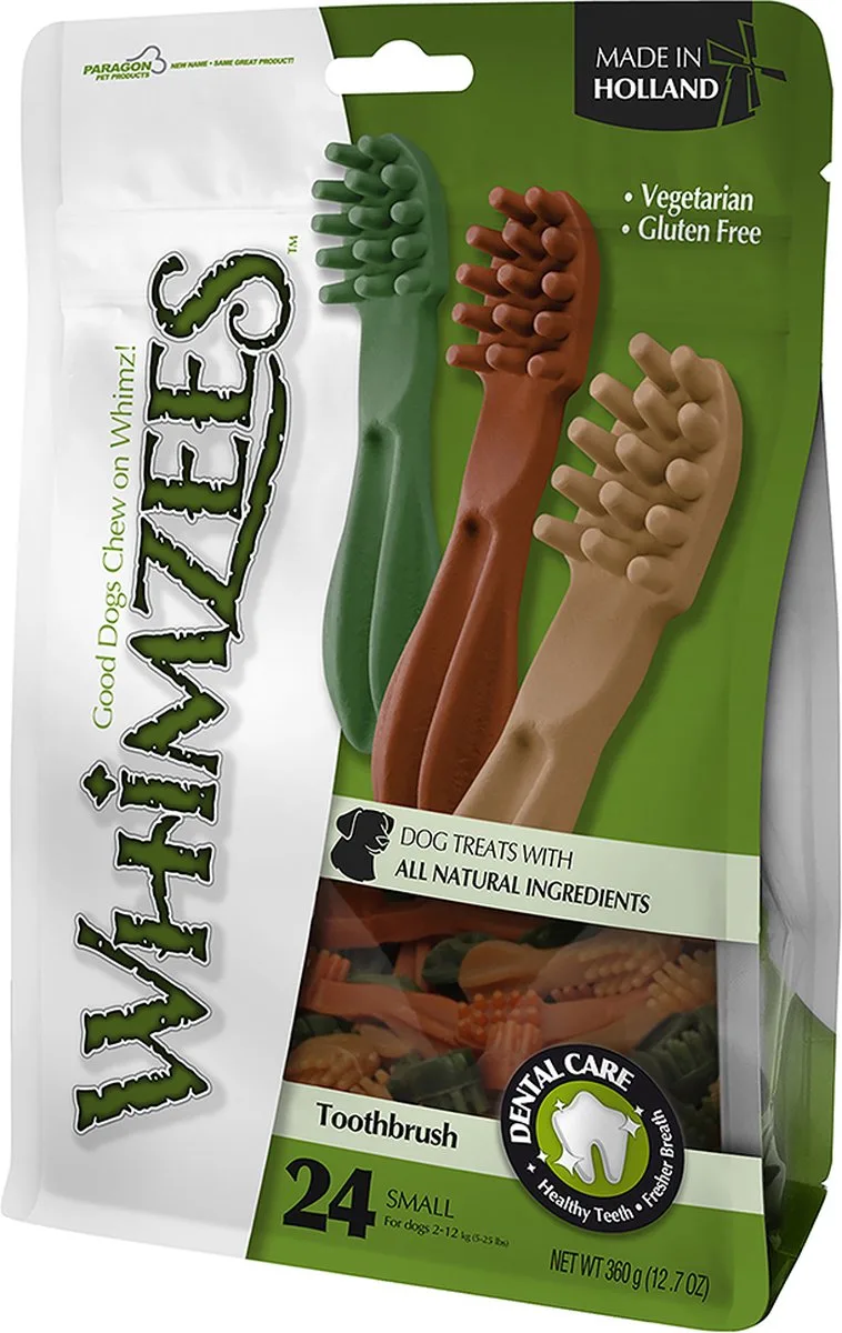 Tandenborstel Star S - Kauwsnacks - Hond - 8,6cm - 150st (doos) by Whimzees – product photo