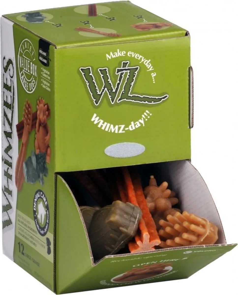 variety box L, LET OP ! PRIJS IS PER DOOS VOL de Whimzees – photo produit