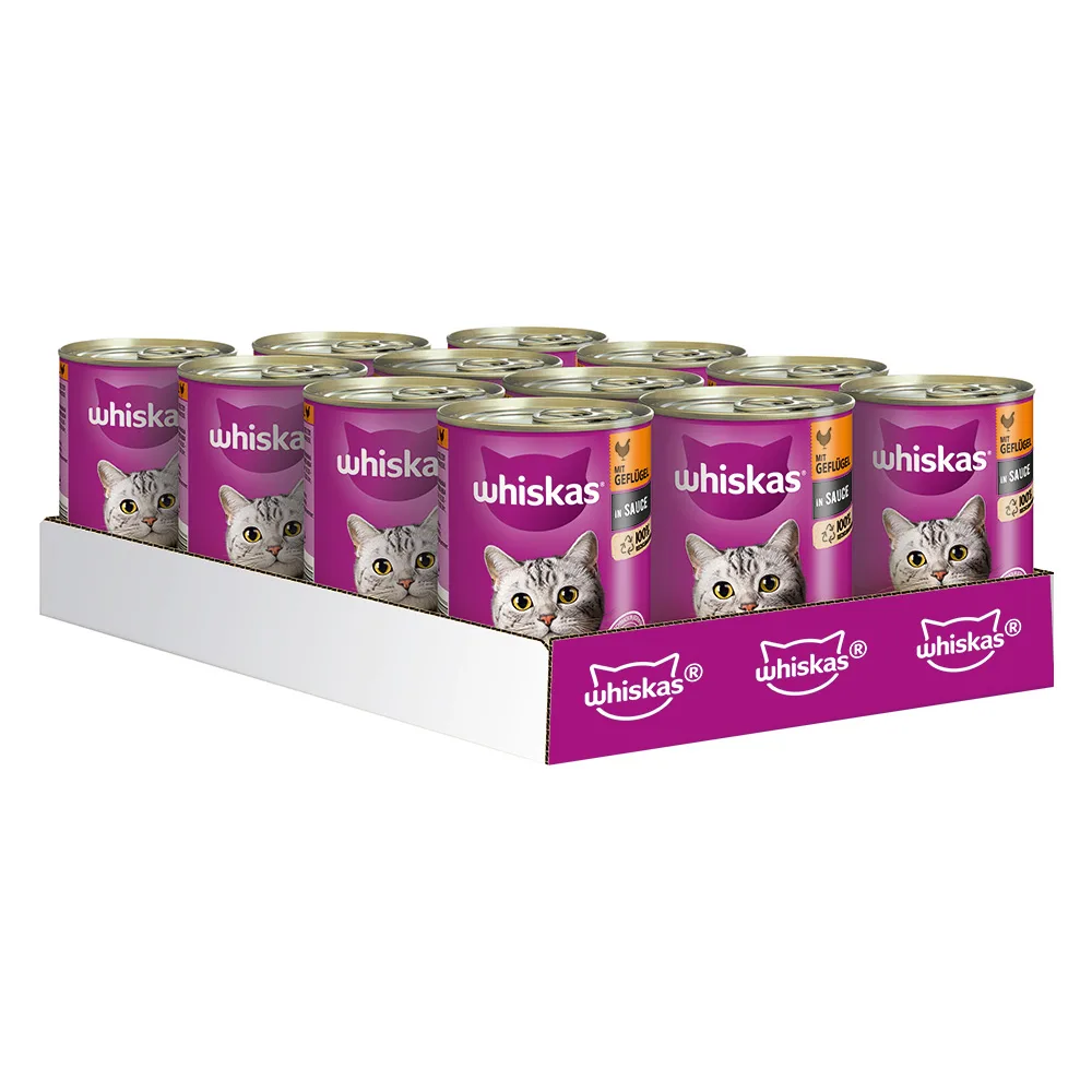 12x400g 1+ Gevogelte in Saus Whiskas Kattenvoer by Whiskas – product photo