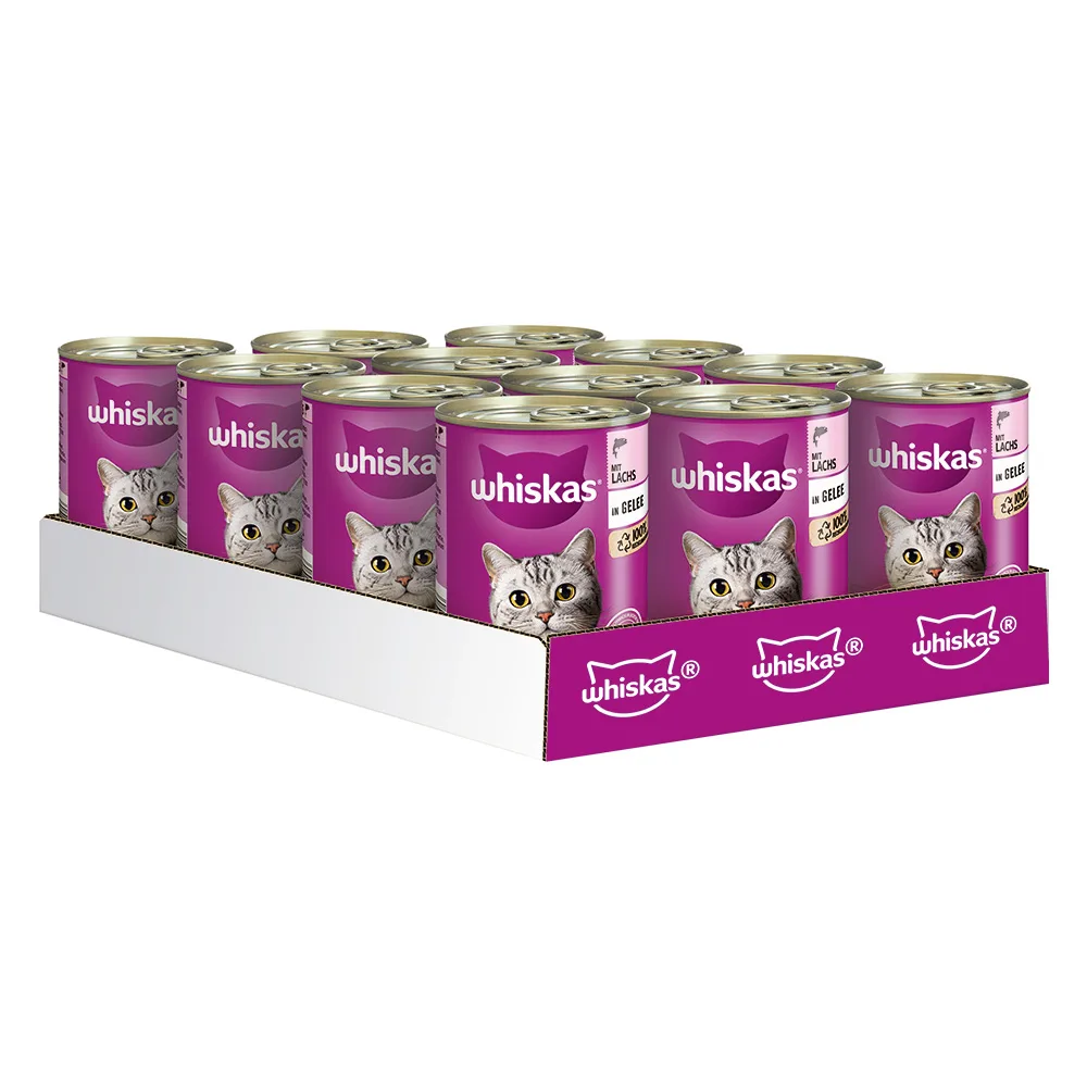12x400g 1+ Zalm in Gelei Whiskas Kattenvoer by Whiskas – product photo