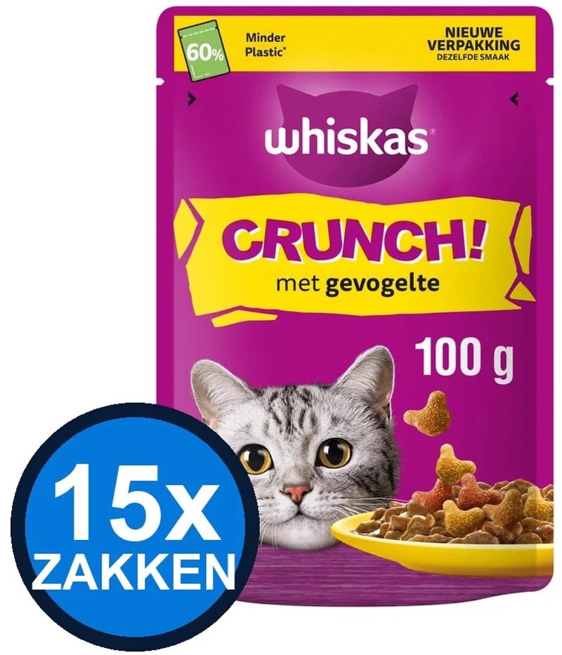 15x Whiskas - Crunch - Kattensnacks - 100 g by Whiskas – product photo