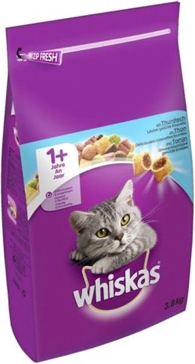2x Whiskas Adult 1+ Tonijn 1,9 kg (3.8kg) by Whiskas – product photo