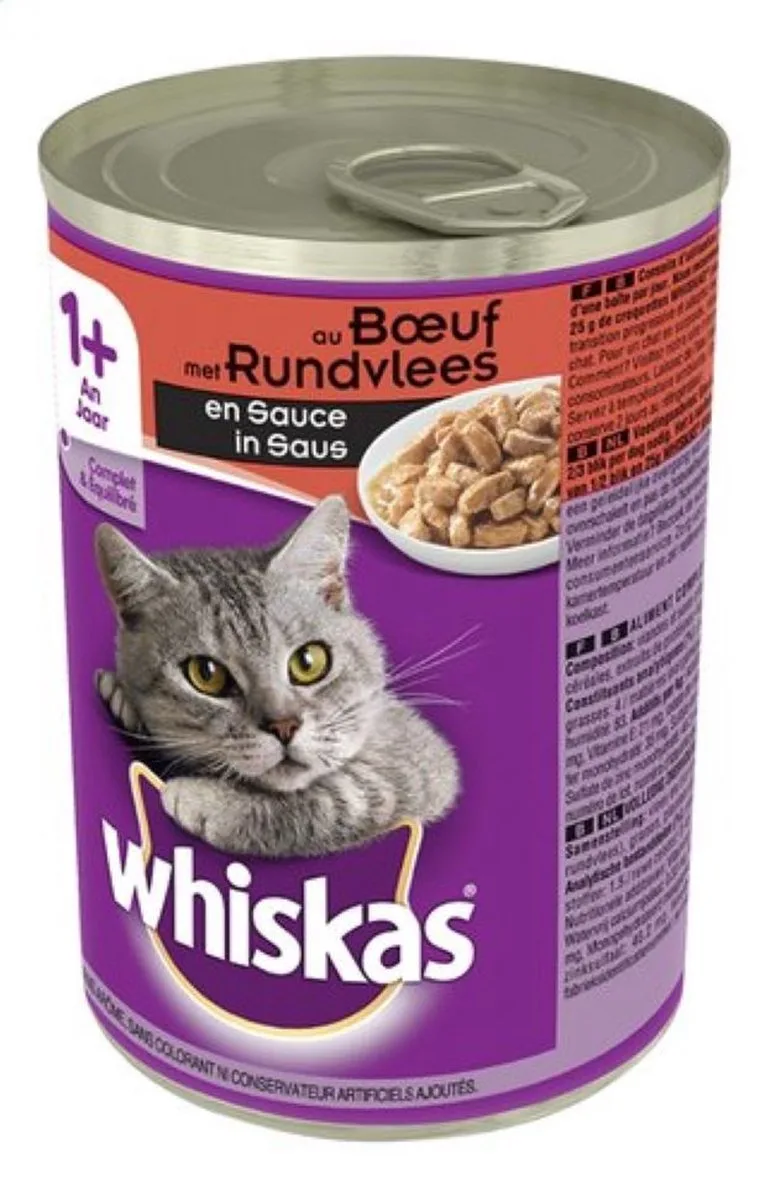 6x Whiskas - Adult Rund in Saus - Kattenvoer Natvoer - 400 g de Whiskas – photo produit