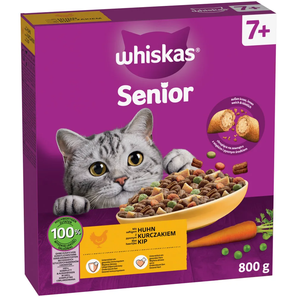 800g 7+ Senior Kip Whiskas Kattenvoer by Whiskas – product photo
