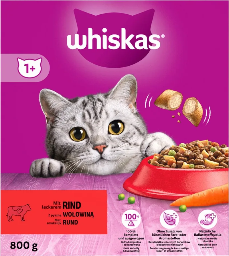 Brokjes Adult - Kattenvoer - Rund 800 g by Whiskas – product photo