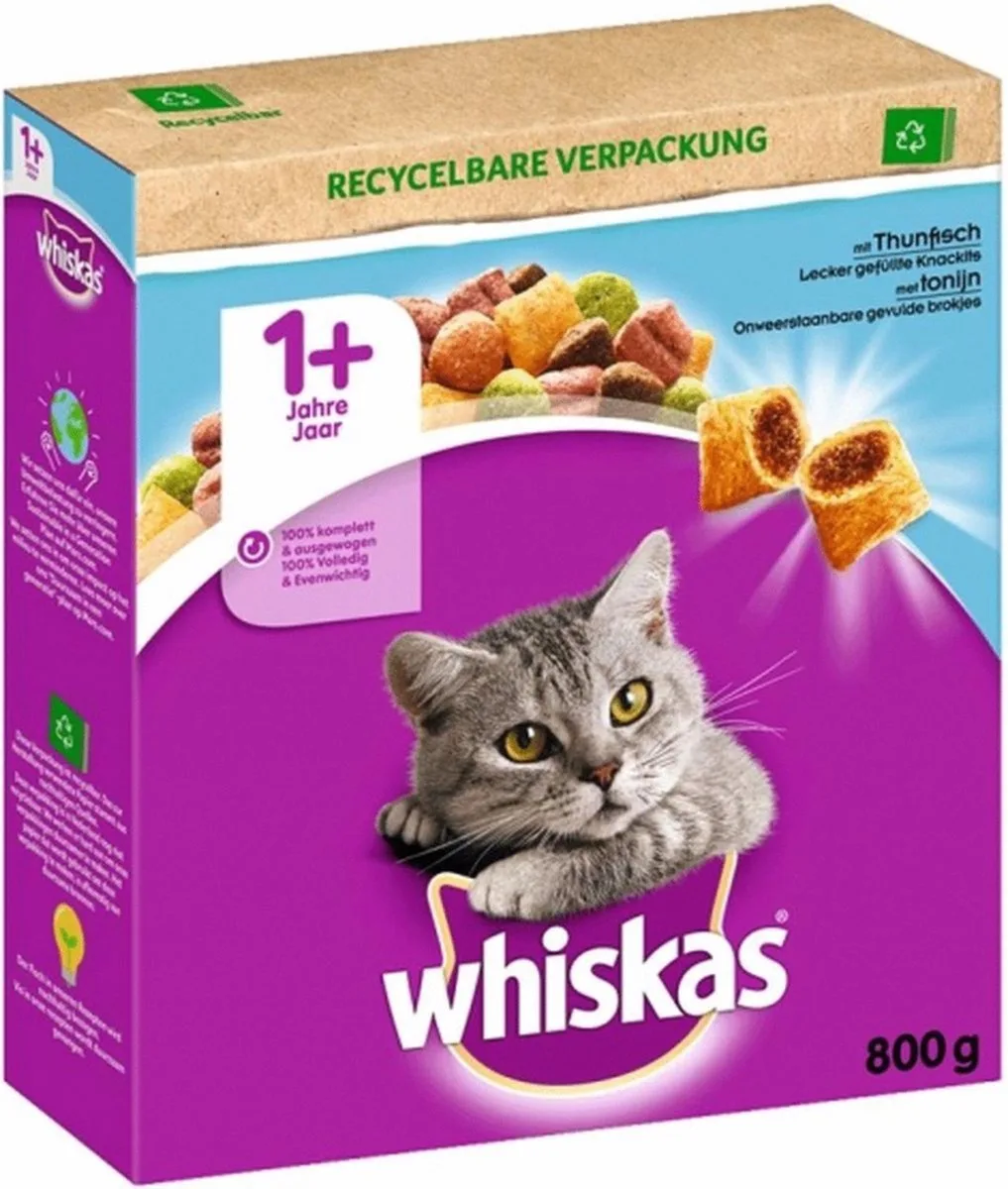 Brokjes Adult - Kattenvoer - Tonijn 800 g de Whiskas – photo produit