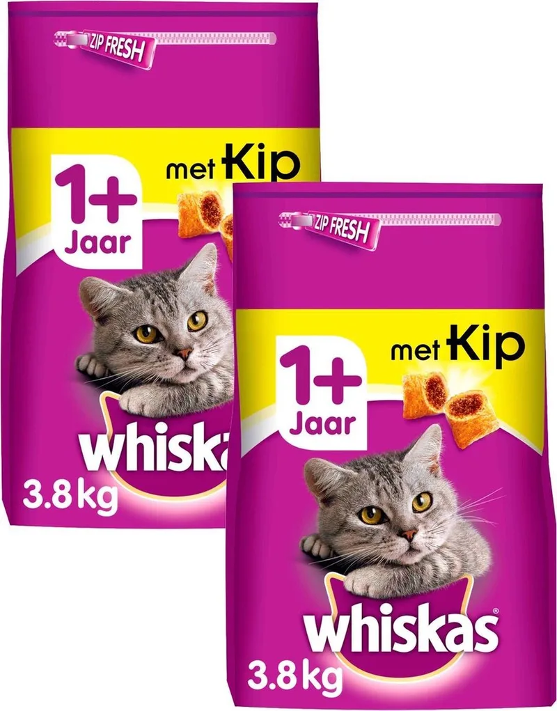 Brokjes Adult Kip - Kattenvoer - 2 x 3,8 kg by Whiskas – product photo