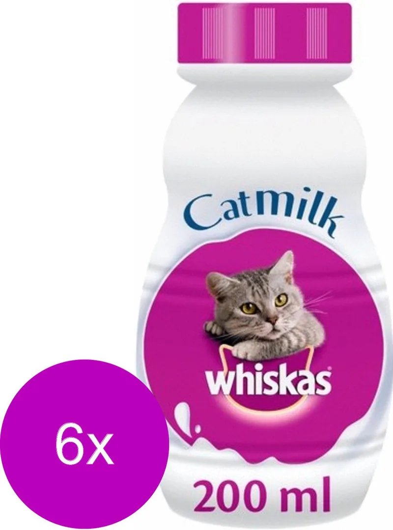 Catmilk Melk - Kattensnack - 6 x 200 ml by Whiskas – product photo